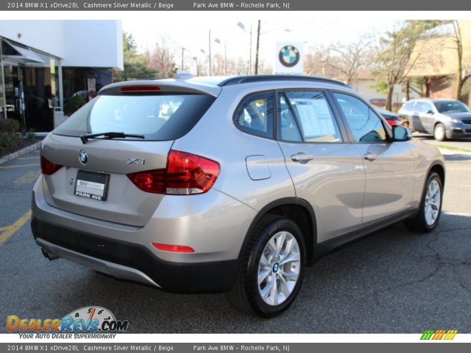 2014 BMW X1 xDrive28i Cashmere Silver Metallic / Beige Photo #3