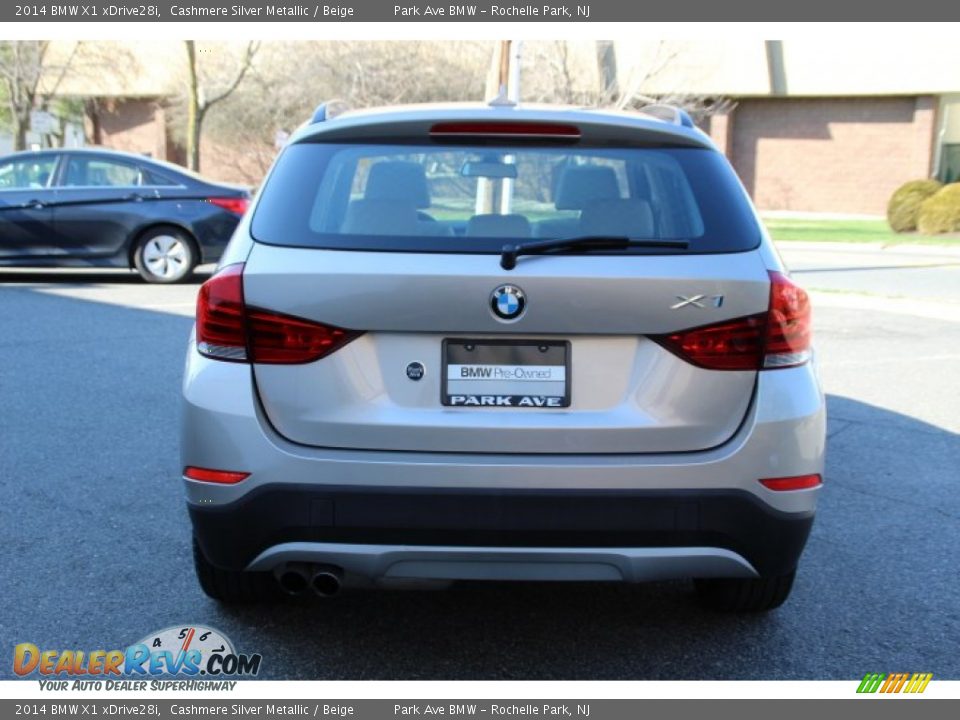 2014 BMW X1 xDrive28i Cashmere Silver Metallic / Beige Photo #4