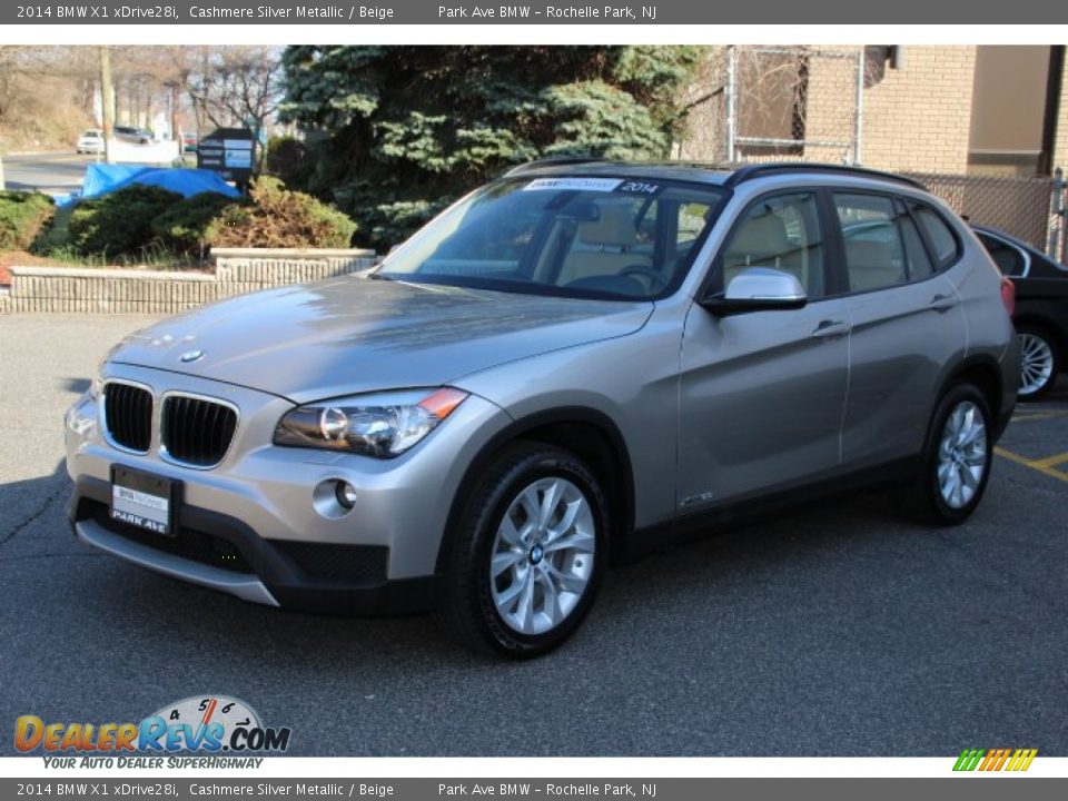 2014 BMW X1 xDrive28i Cashmere Silver Metallic / Beige Photo #6