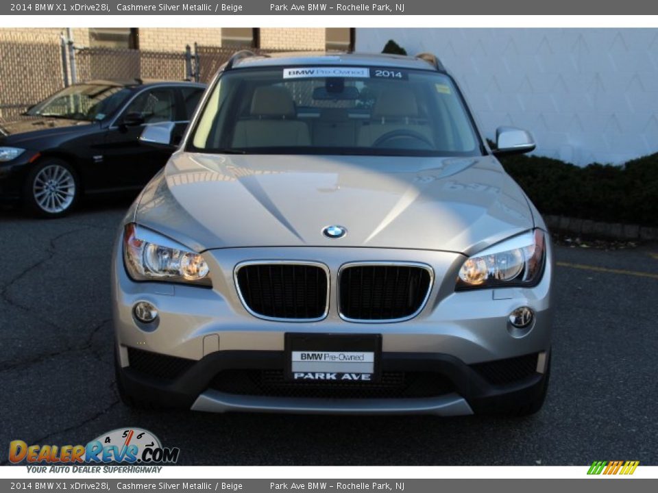 2014 BMW X1 xDrive28i Cashmere Silver Metallic / Beige Photo #7