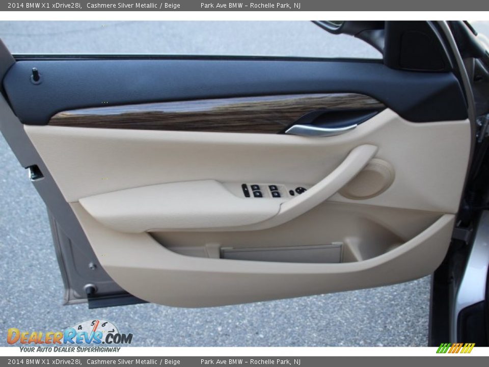2014 BMW X1 xDrive28i Cashmere Silver Metallic / Beige Photo #8