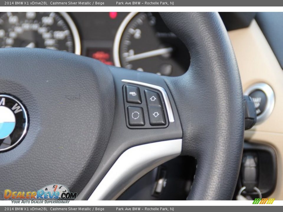 2014 BMW X1 xDrive28i Cashmere Silver Metallic / Beige Photo #17