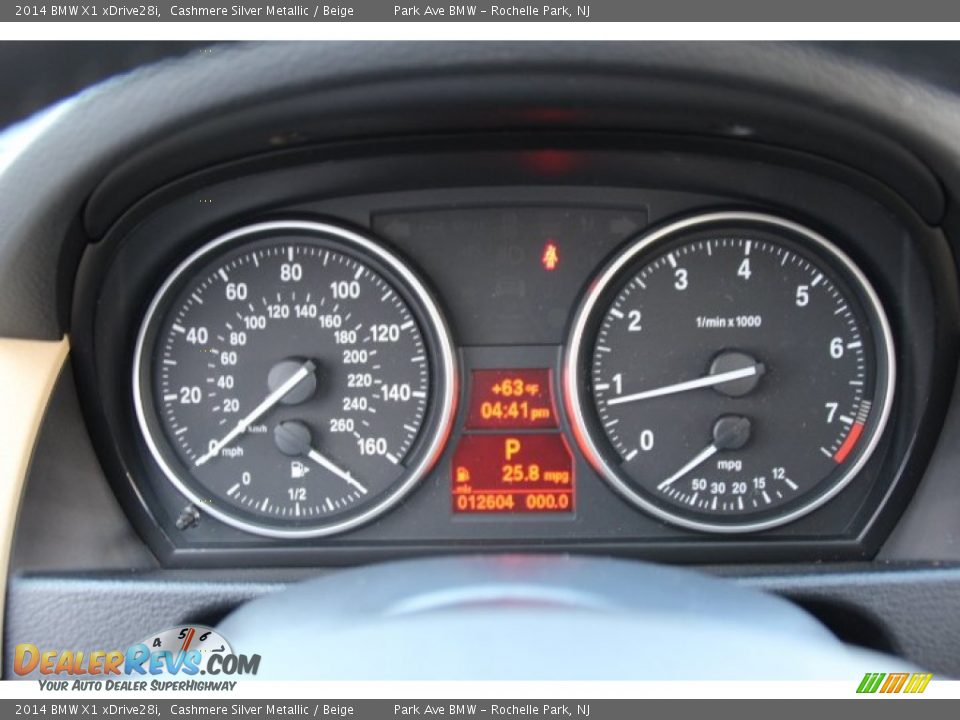 2014 BMW X1 xDrive28i Cashmere Silver Metallic / Beige Photo #18