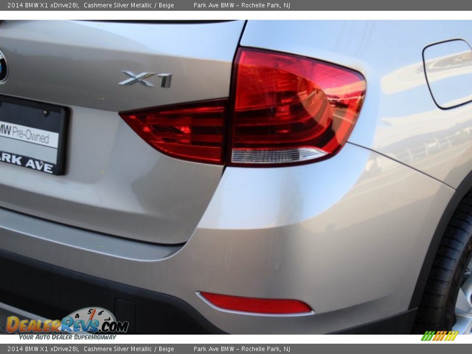 2014 BMW X1 xDrive28i Cashmere Silver Metallic / Beige Photo #21