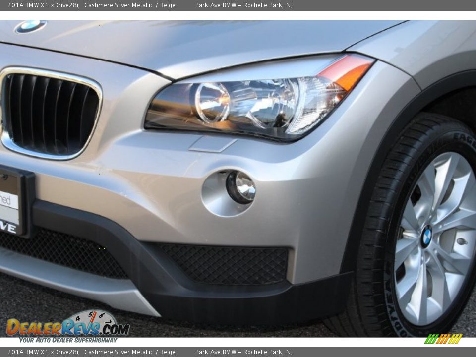 2014 BMW X1 xDrive28i Cashmere Silver Metallic / Beige Photo #29