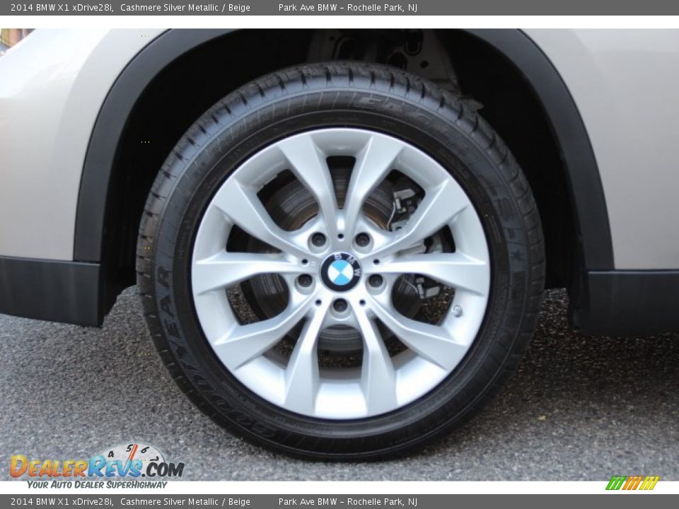 2014 BMW X1 xDrive28i Cashmere Silver Metallic / Beige Photo #30