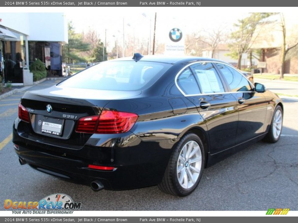 2014 BMW 5 Series 535i xDrive Sedan Jet Black / Cinnamon Brown Photo #3