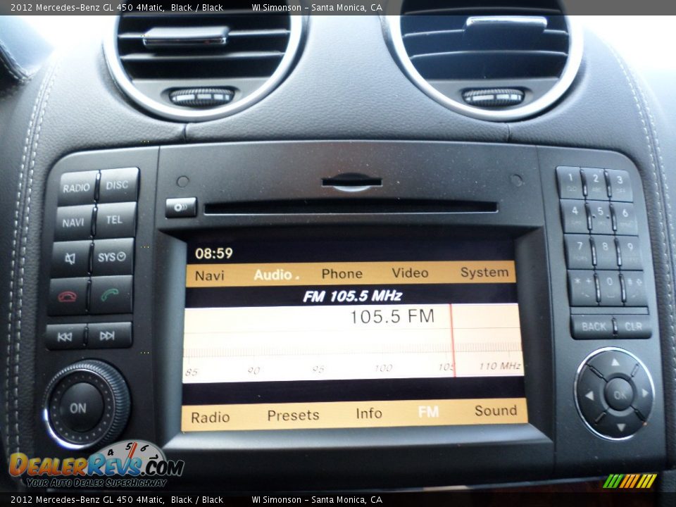 2012 Mercedes-Benz GL 450 4Matic Black / Black Photo #13