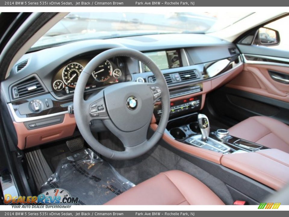 Cinnamon Brown Interior - 2014 BMW 5 Series 535i xDrive Sedan Photo #10