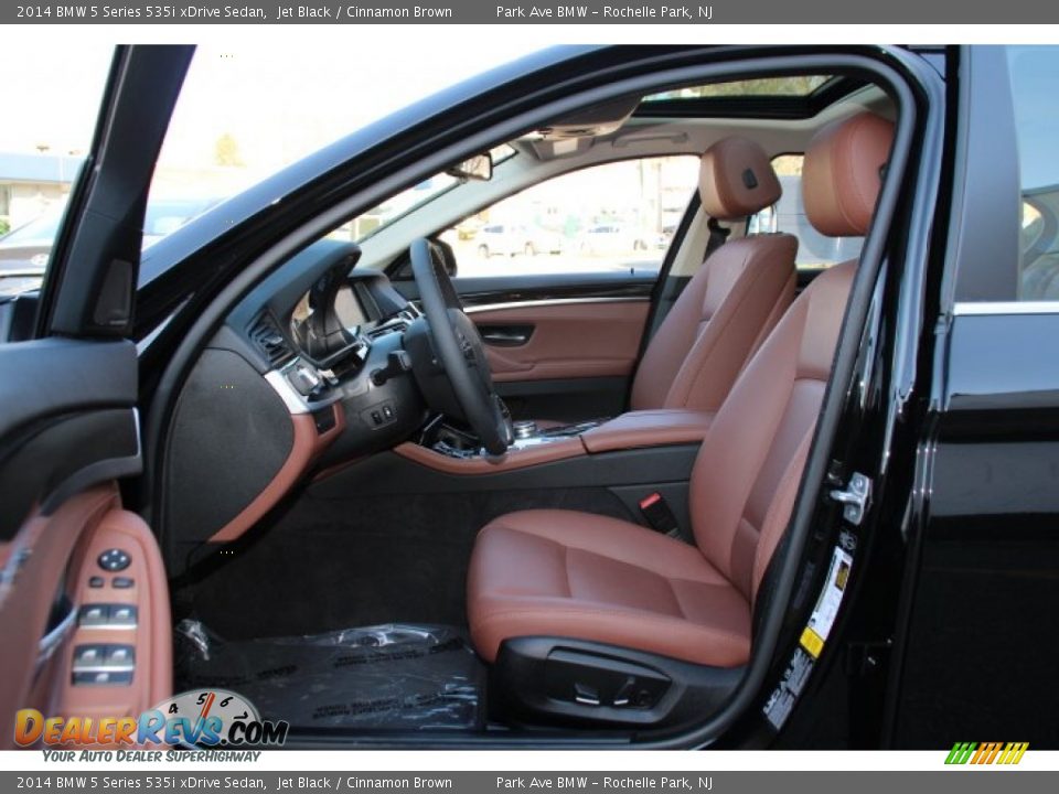 2014 BMW 5 Series 535i xDrive Sedan Jet Black / Cinnamon Brown Photo #11