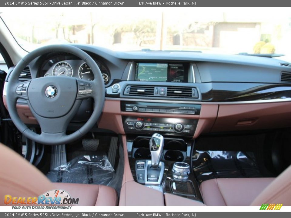 2014 BMW 5 Series 535i xDrive Sedan Jet Black / Cinnamon Brown Photo #13
