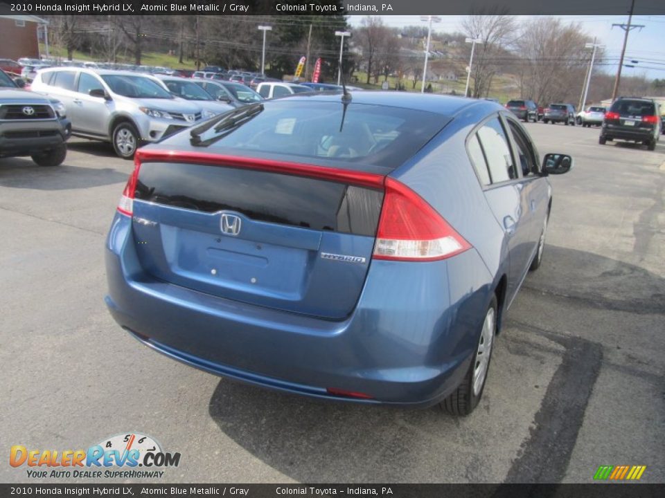 2010 Honda Insight Hybrid LX Atomic Blue Metallic / Gray Photo #7