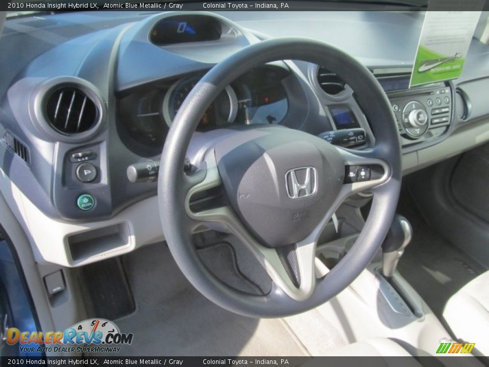 2010 Honda Insight Hybrid LX Atomic Blue Metallic / Gray Photo #15