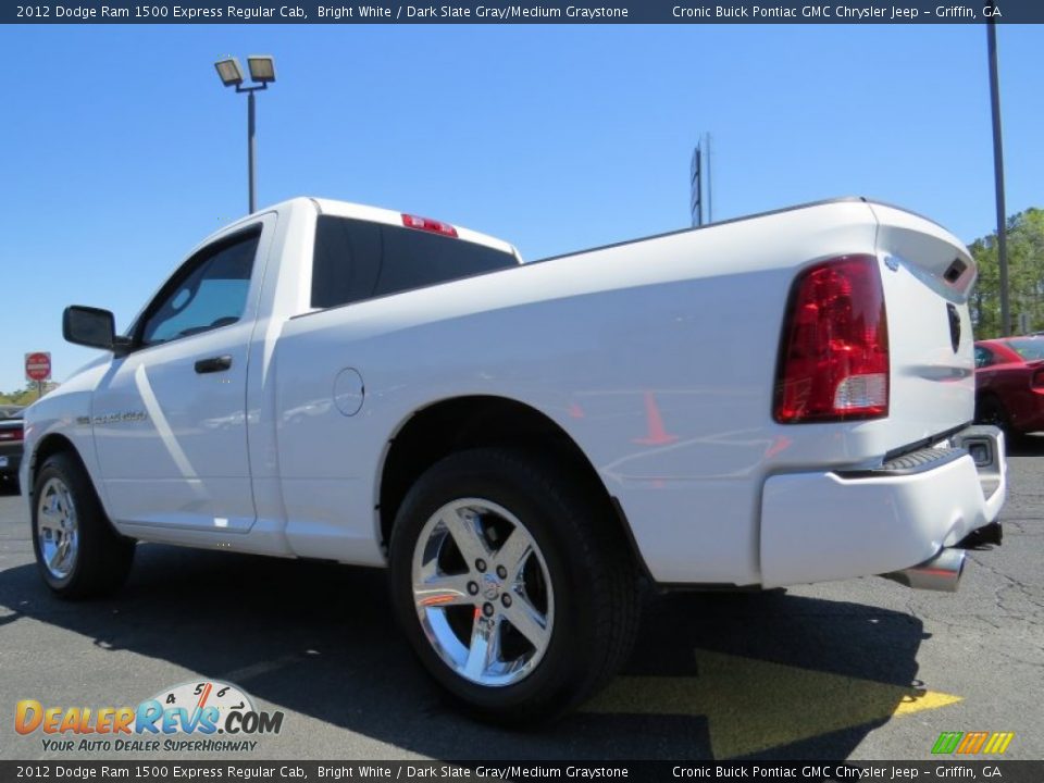 2012 Dodge Ram 1500 Express Regular Cab Bright White / Dark Slate Gray/Medium Graystone Photo #5