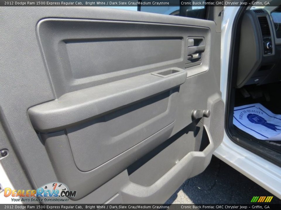 2012 Dodge Ram 1500 Express Regular Cab Bright White / Dark Slate Gray/Medium Graystone Photo #14