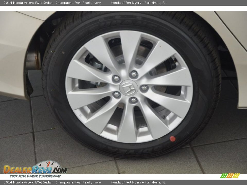 2014 Honda Accord EX-L Sedan Champagne Frost Pearl / Ivory Photo #4