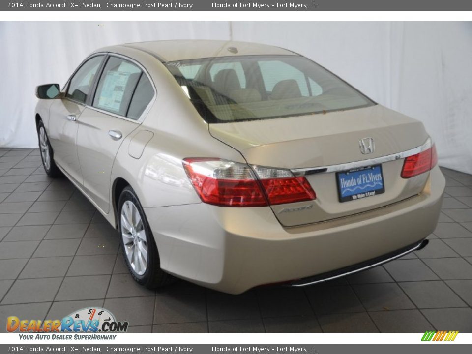 2014 Honda Accord EX-L Sedan Champagne Frost Pearl / Ivory Photo #6