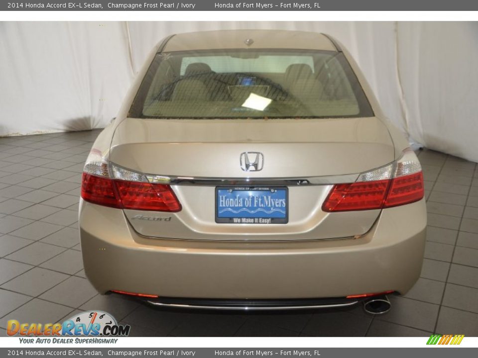 2014 Honda Accord EX-L Sedan Champagne Frost Pearl / Ivory Photo #7