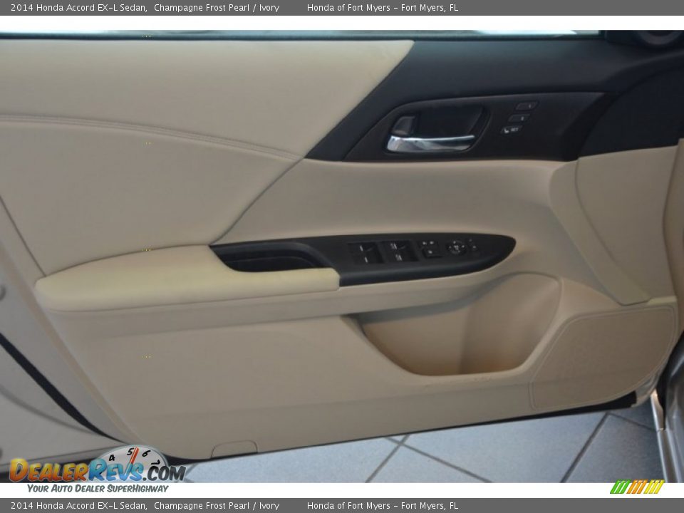 2014 Honda Accord EX-L Sedan Champagne Frost Pearl / Ivory Photo #10