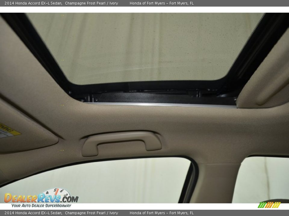 2014 Honda Accord EX-L Sedan Champagne Frost Pearl / Ivory Photo #14
