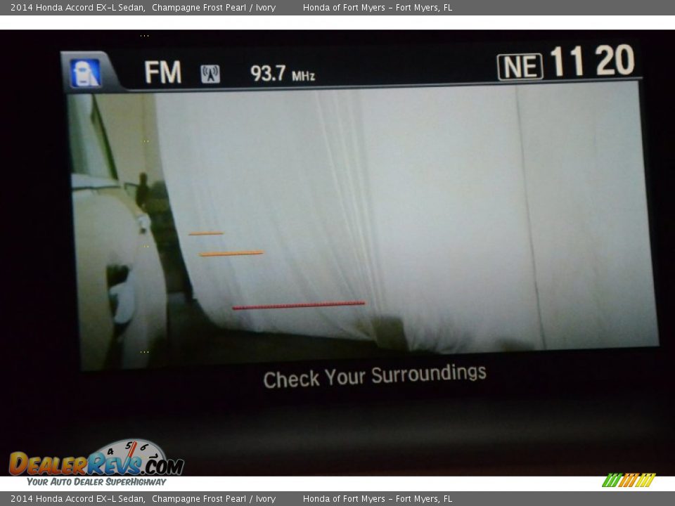 2014 Honda Accord EX-L Sedan Champagne Frost Pearl / Ivory Photo #21