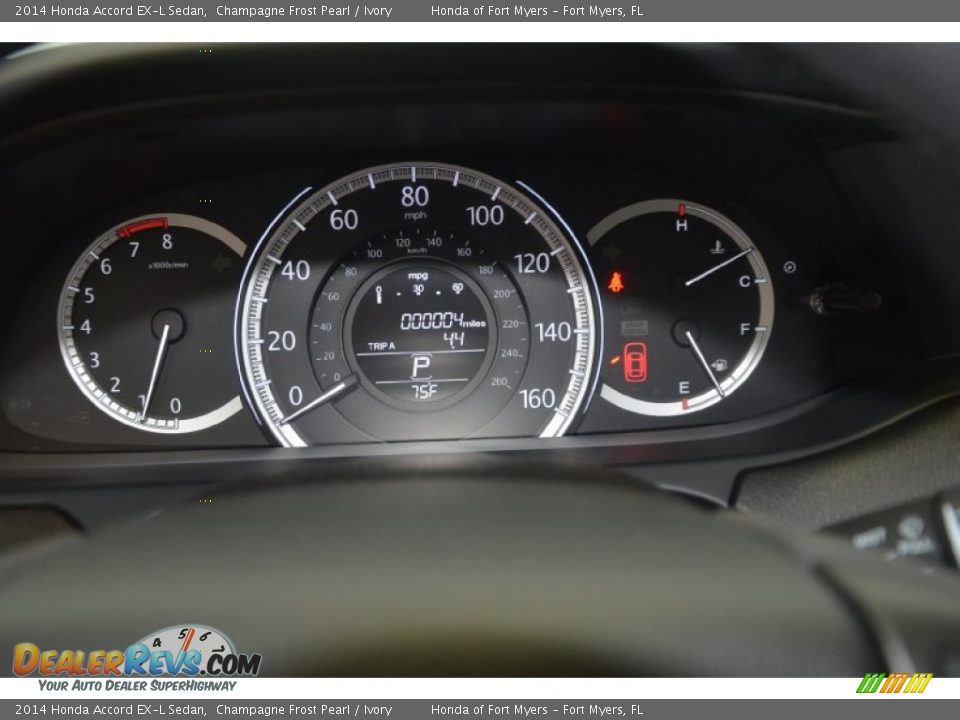 2014 Honda Accord EX-L Sedan Champagne Frost Pearl / Ivory Photo #26