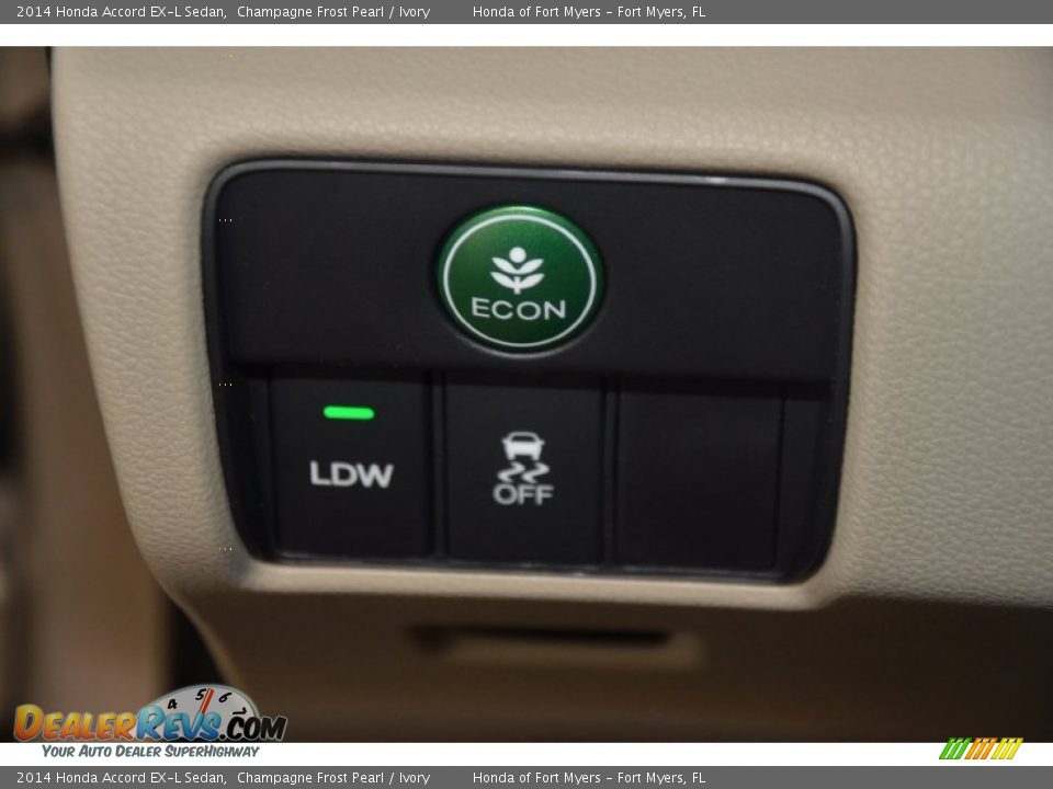 2014 Honda Accord EX-L Sedan Champagne Frost Pearl / Ivory Photo #27