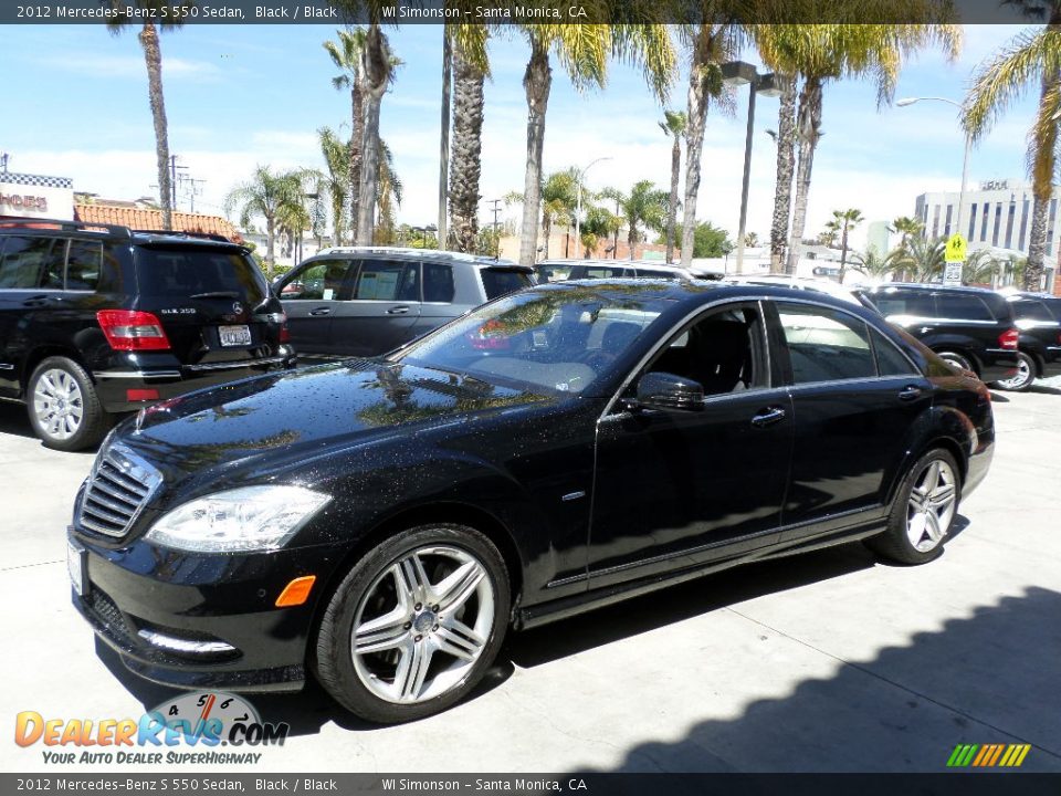 2012 Mercedes-Benz S 550 Sedan Black / Black Photo #5