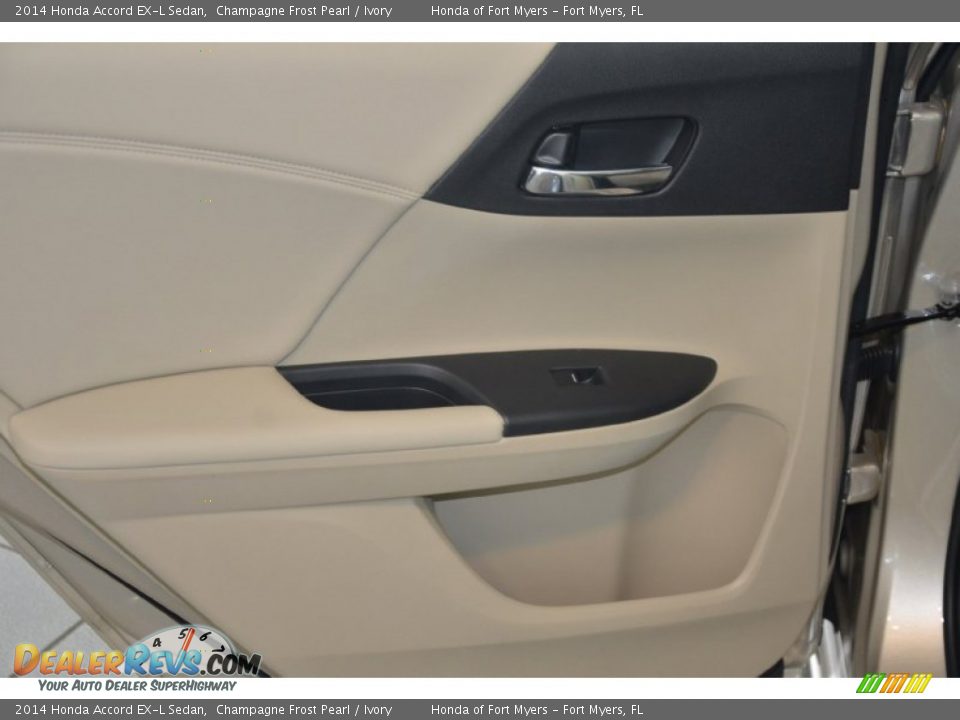 2014 Honda Accord EX-L Sedan Champagne Frost Pearl / Ivory Photo #28
