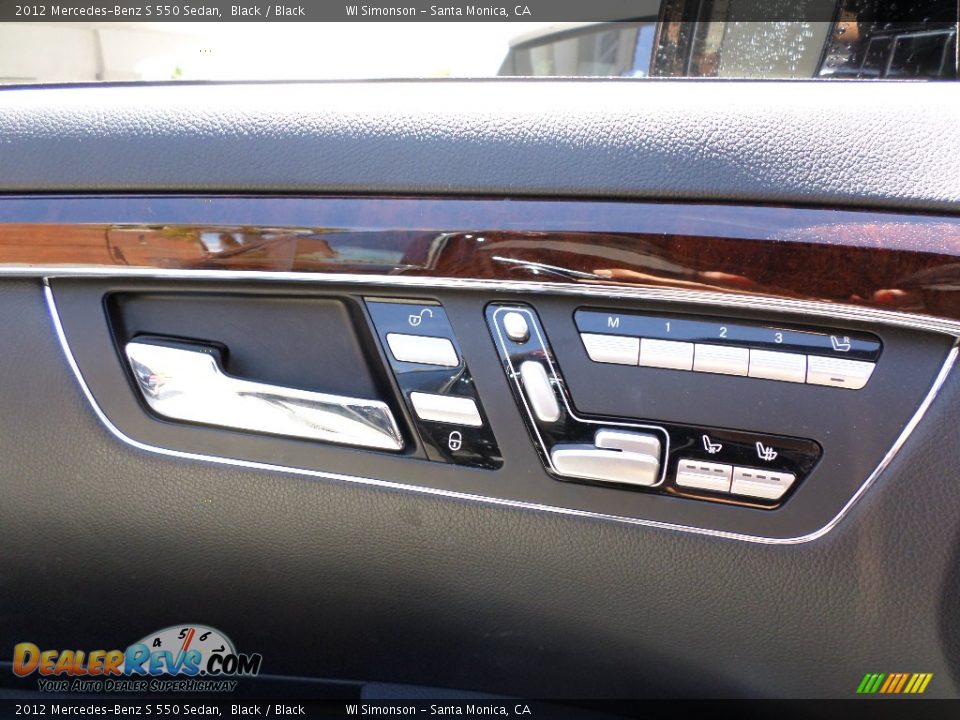 2012 Mercedes-Benz S 550 Sedan Black / Black Photo #7
