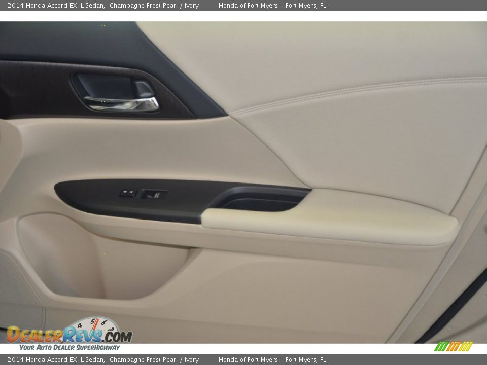2014 Honda Accord EX-L Sedan Champagne Frost Pearl / Ivory Photo #33