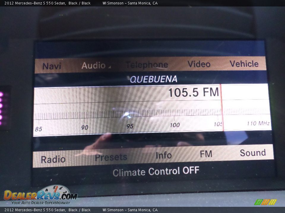 2012 Mercedes-Benz S 550 Sedan Black / Black Photo #15