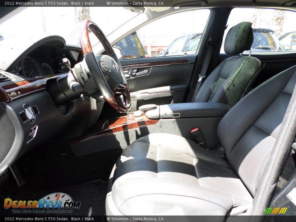 2012 Mercedes-Benz S 550 Sedan Black / Black Photo #19