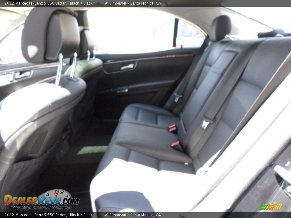 2012 Mercedes-Benz S 550 Sedan Black / Black Photo #20