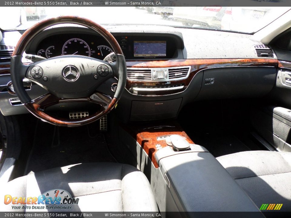2012 Mercedes-Benz S 550 Sedan Black / Black Photo #21
