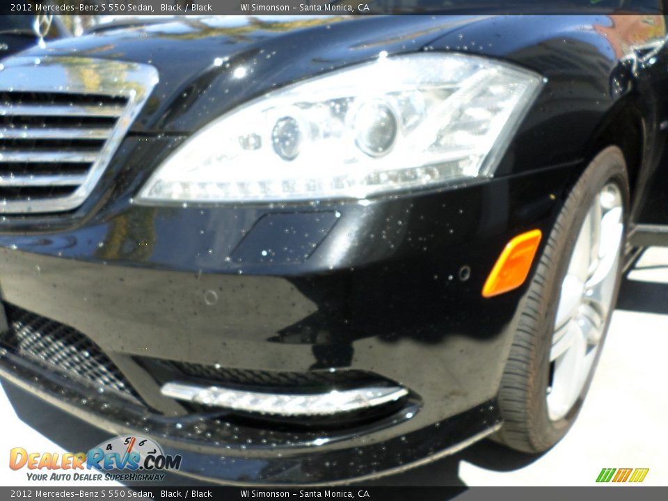 2012 Mercedes-Benz S 550 Sedan Black / Black Photo #23