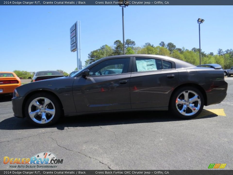 2014 Dodge Charger R/T Granite Crystal Metallic / Black Photo #4