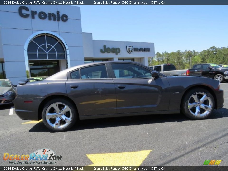 2014 Dodge Charger R/T Granite Crystal Metallic / Black Photo #8