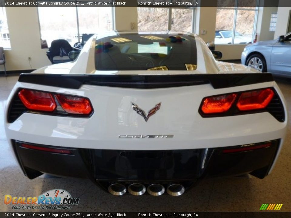2014 Chevrolet Corvette Stingray Coupe Z51 Arctic White / Jet Black Photo #2