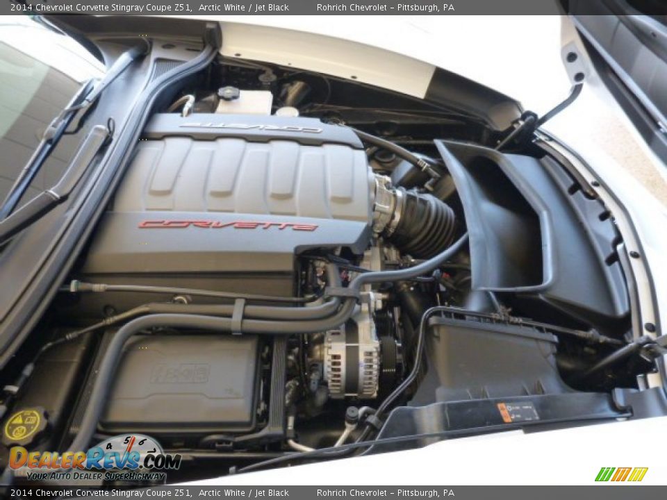 2014 Chevrolet Corvette Stingray Coupe Z51 Arctic White / Jet Black Photo #14