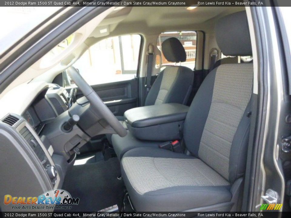2012 Dodge Ram 1500 ST Quad Cab 4x4 Mineral Gray Metallic / Dark Slate Gray/Medium Graystone Photo #10