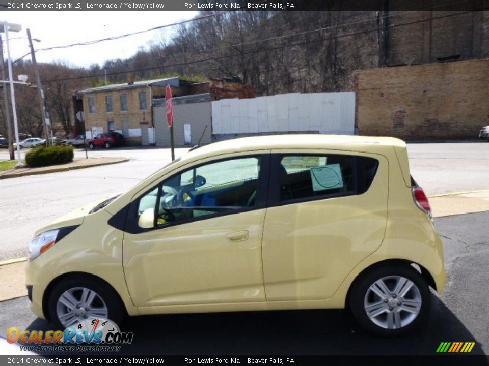 2014 Chevrolet Spark LS Lemonade / Yellow/Yellow Photo #5