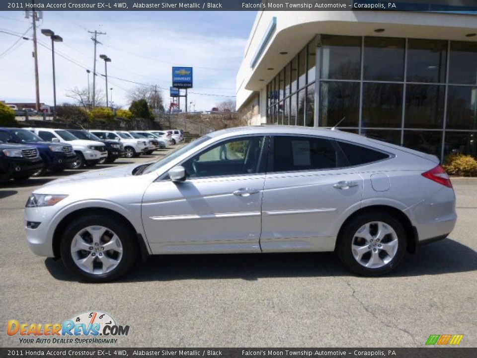 2011 Honda Accord Crosstour EX-L 4WD Alabaster Silver Metallic / Black Photo #2