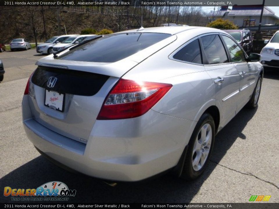 2011 Honda Accord Crosstour EX-L 4WD Alabaster Silver Metallic / Black Photo #5