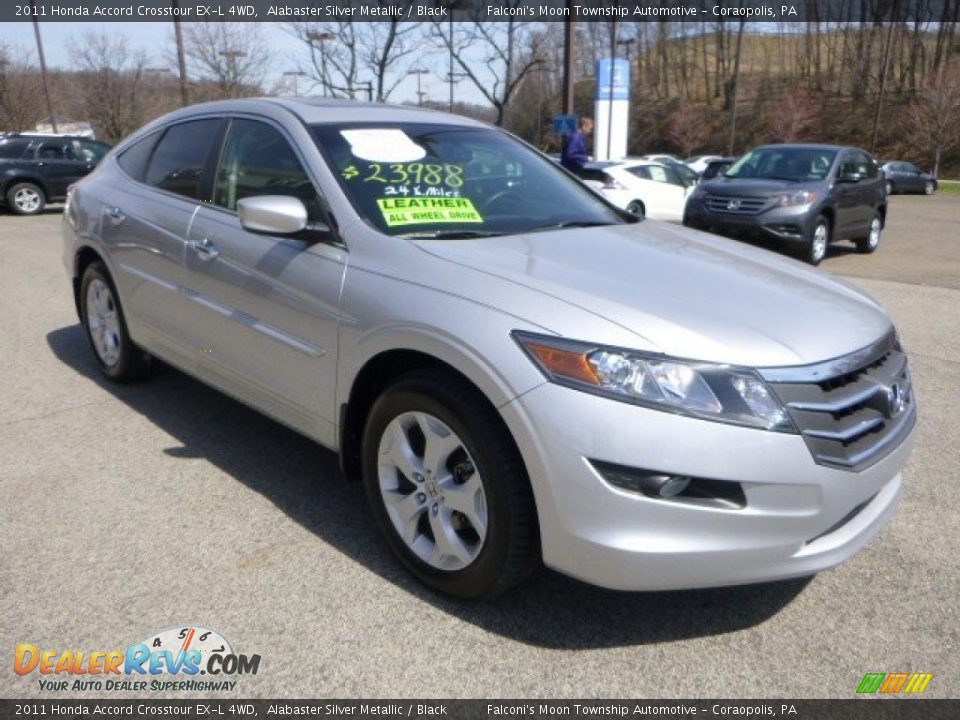 2011 Honda Accord Crosstour EX-L 4WD Alabaster Silver Metallic / Black Photo #7