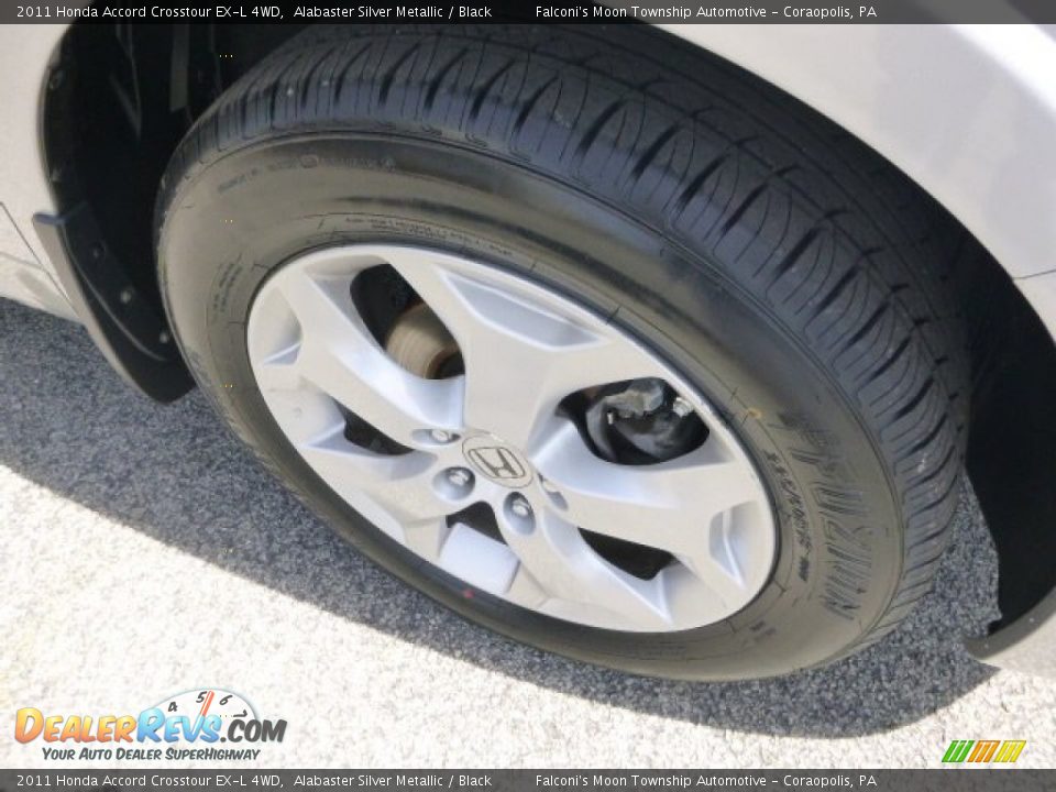 2011 Honda Accord Crosstour EX-L 4WD Alabaster Silver Metallic / Black Photo #9