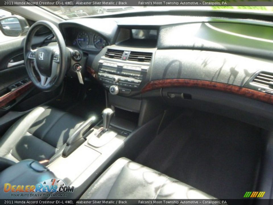 2011 Honda Accord Crosstour EX-L 4WD Alabaster Silver Metallic / Black Photo #11