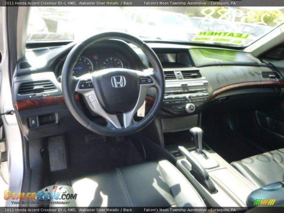 2011 Honda Accord Crosstour EX-L 4WD Alabaster Silver Metallic / Black Photo #16