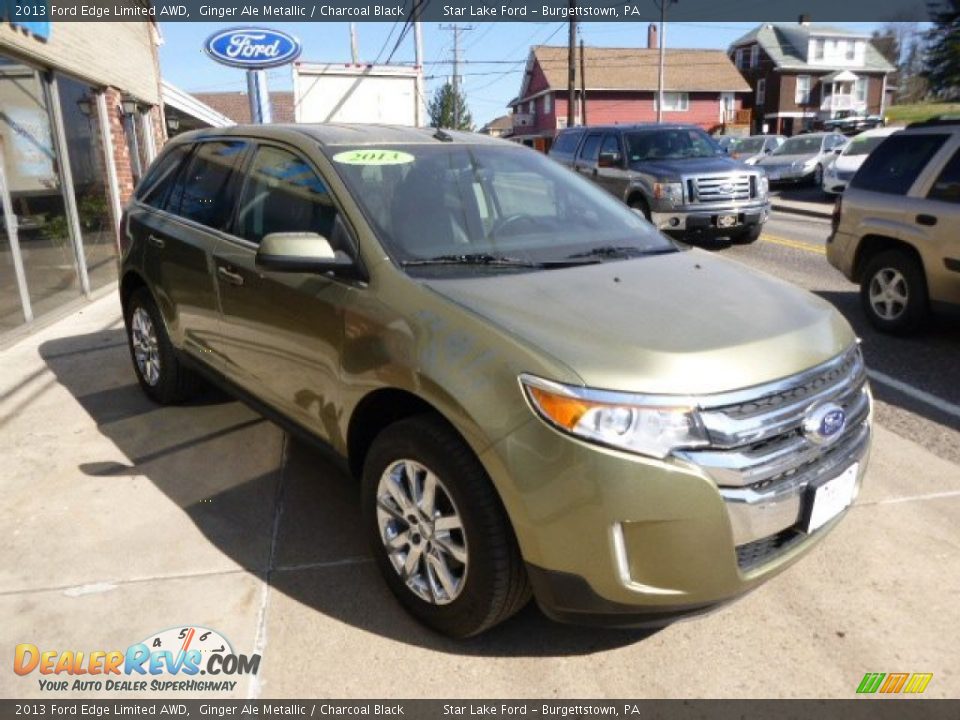2013 Ford Edge Limited AWD Ginger Ale Metallic / Charcoal Black Photo #3