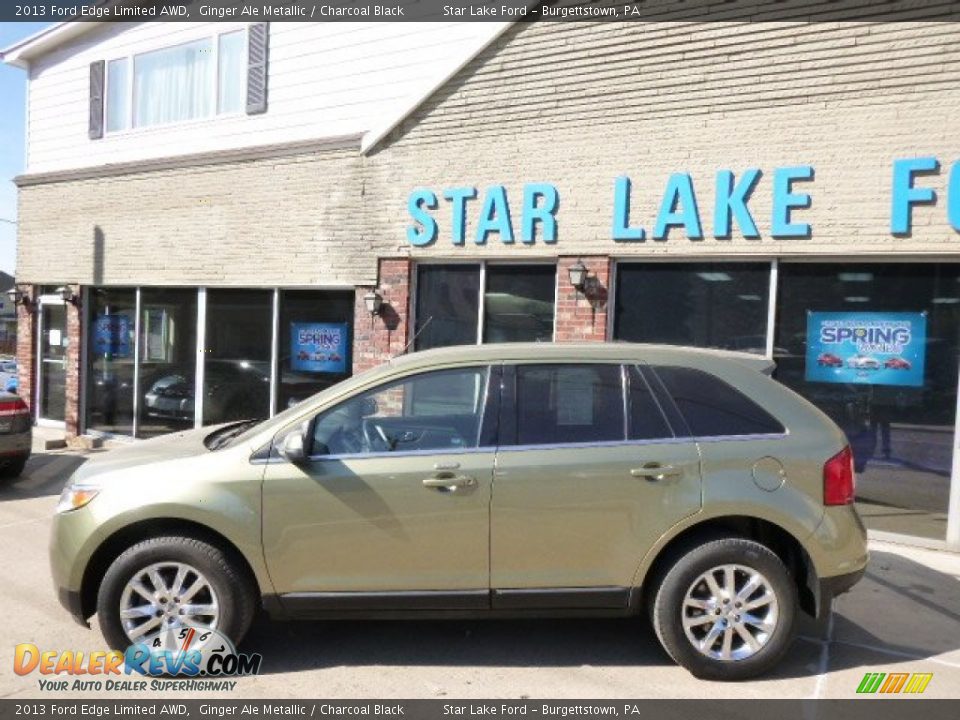 2013 Ford Edge Limited AWD Ginger Ale Metallic / Charcoal Black Photo #7
